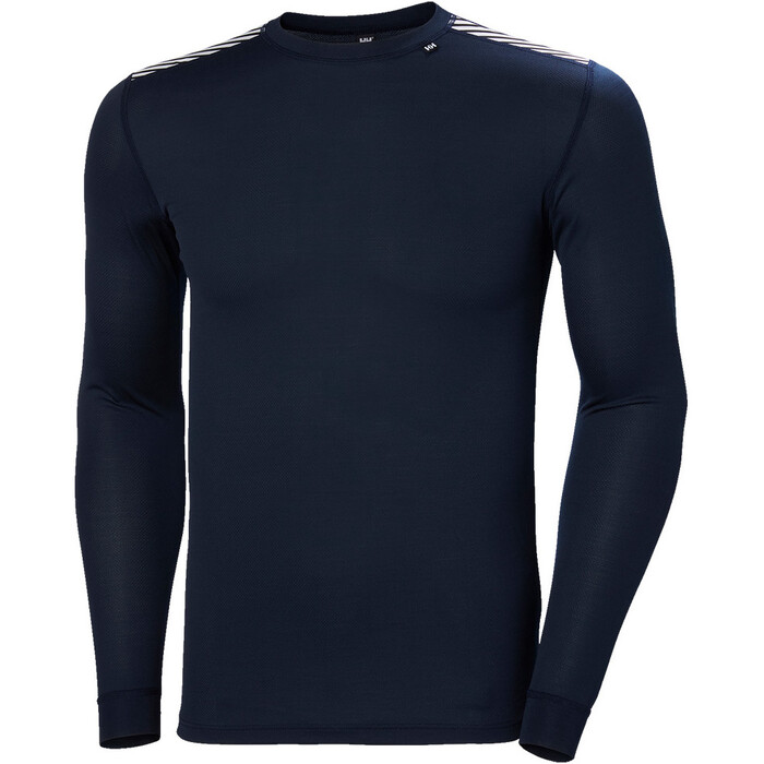 2024 Helly Hansen Hommes Comfort Dry 2 Pack Base Layer 48676 Navy
